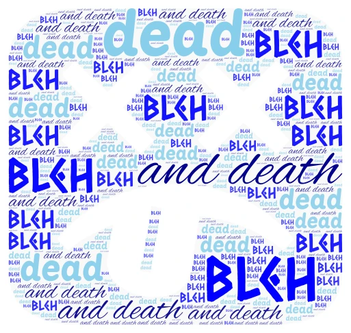 idk and Idc word cloud art