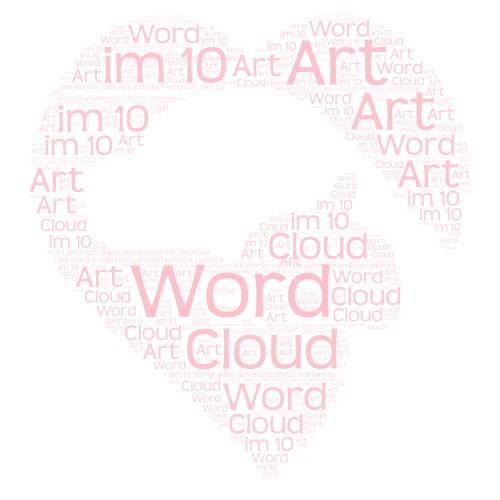 leah word cloud art