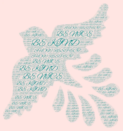 kind things word cloud art