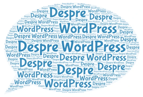 Despre WordPress word cloud art