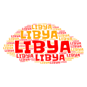 LIBYA word cloud art