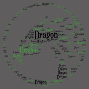 dragon2# word cloud art