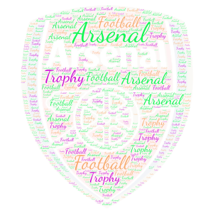 Arsenal word cloud art