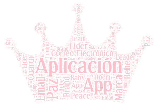 My App Words español word cloud art