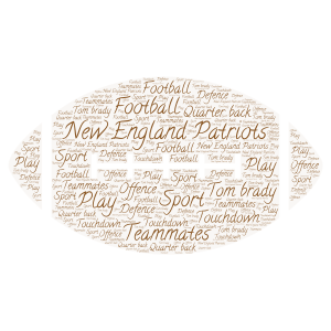 Football word cloud art