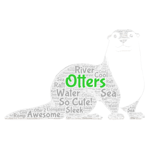 Otter 2 word cloud art