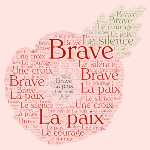 November  word cloud art