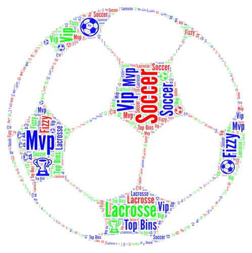 Sports Fest word cloud art