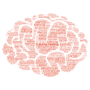 Trauma word cloud art