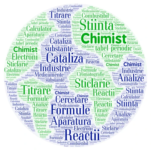 Chimie word cloud art