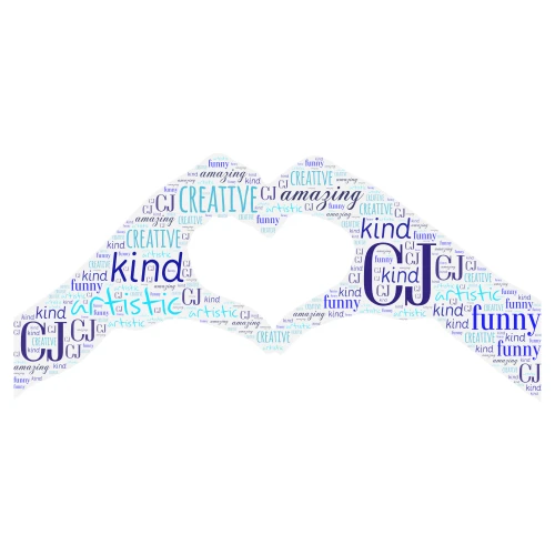 PROJECT: CJ word cloud art