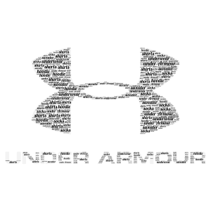 Under Armour  word cloud art