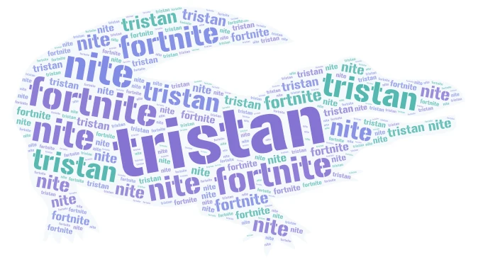 tristan word cloud art