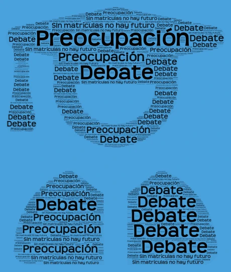DEBATE word cloud art