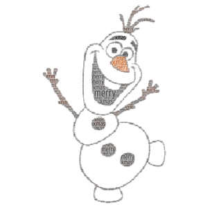 olaf by Tammy .. word cloud art