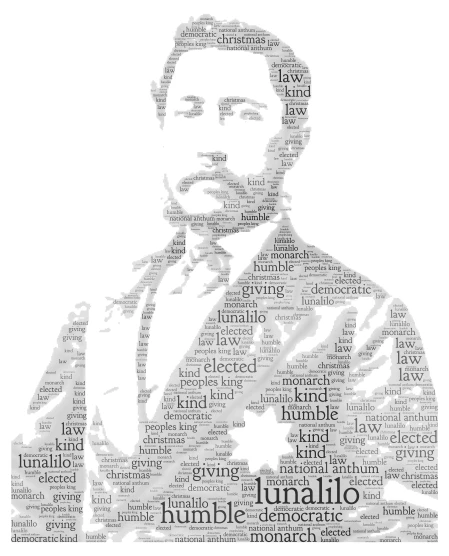 Lunalilo - Hynes word cloud art