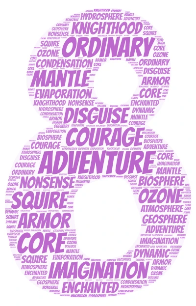 10B spelling art word 8 word cloud art