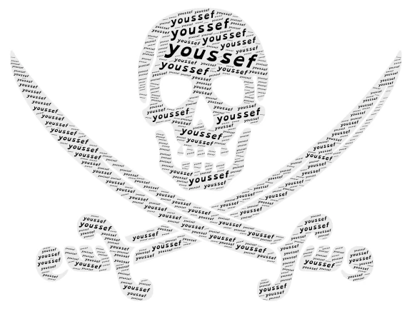 youssef word cloud art