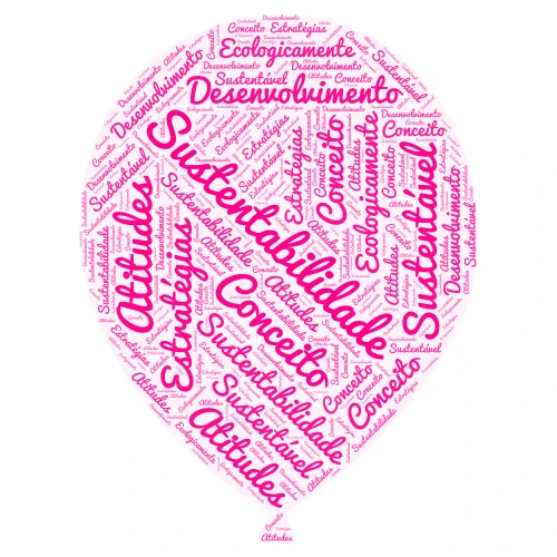 balao teste word cloud art