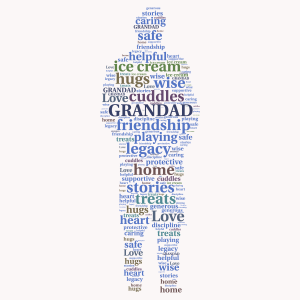 Grandad 1 word cloud art