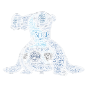 Stitch  word cloud art