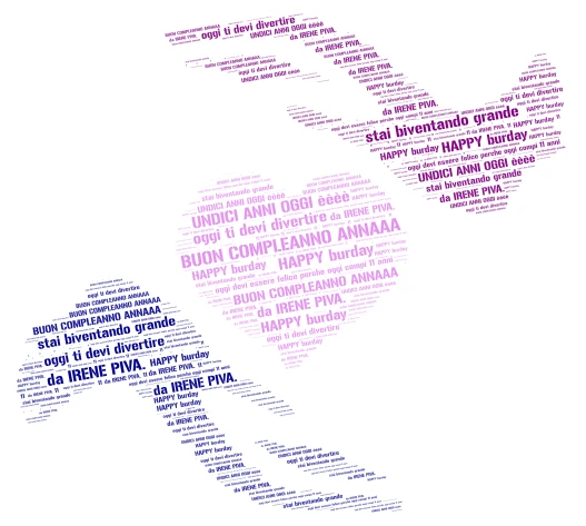 BIGLIETTO ANNA word cloud art