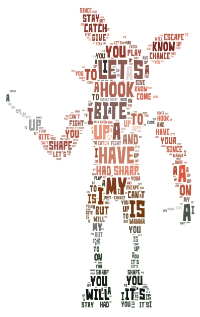 Let's Have A Bite | Foxy word cloud art