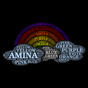 MY FAVIOURATE COLOURS!!! word cloud art