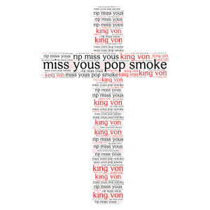 we miss yous so much word cloud art