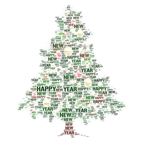 TREE word cloud art