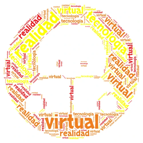 robot word cloud art