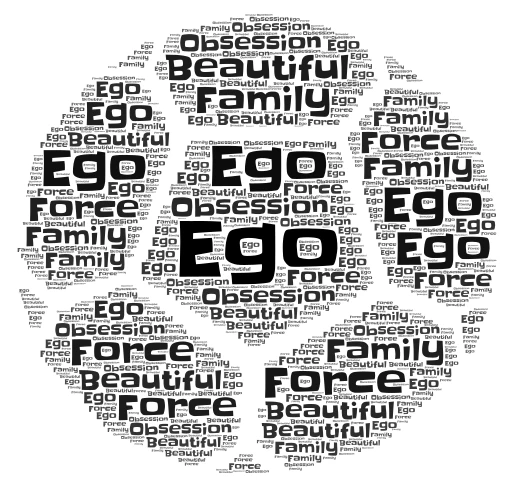 Foo word cloud art