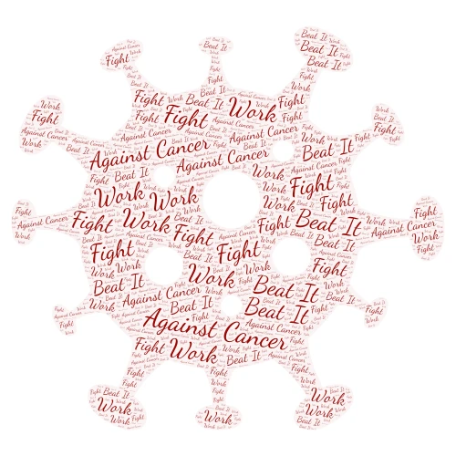 Fight Against Cancer! word cloud art