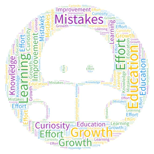 Educational Journey word cloud art