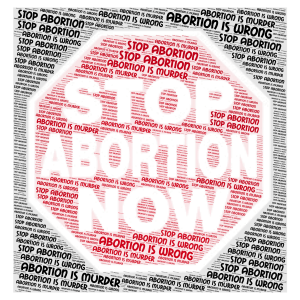 Stop Abortion!!! word cloud art