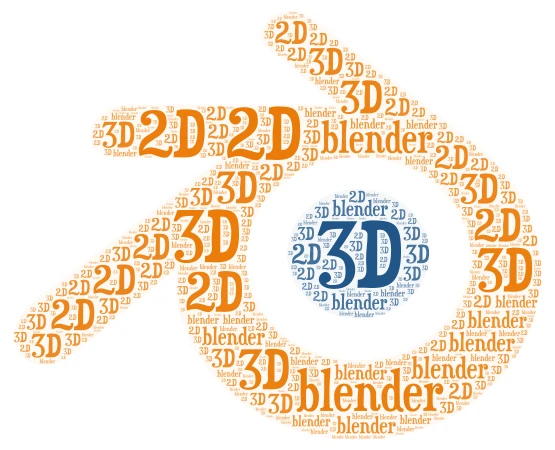 3D word cloud art