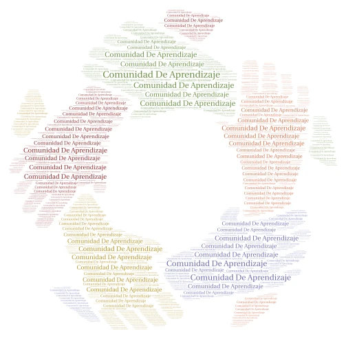 Comunidad de Aprendizaje word cloud art