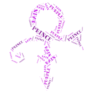 PURPLE RAIN 2 word cloud art