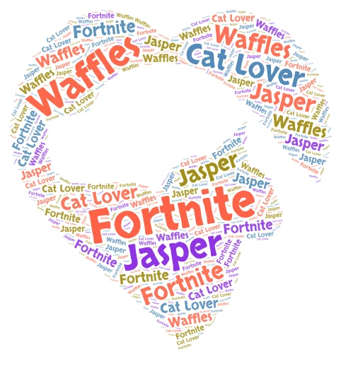 fortnite word cloud art