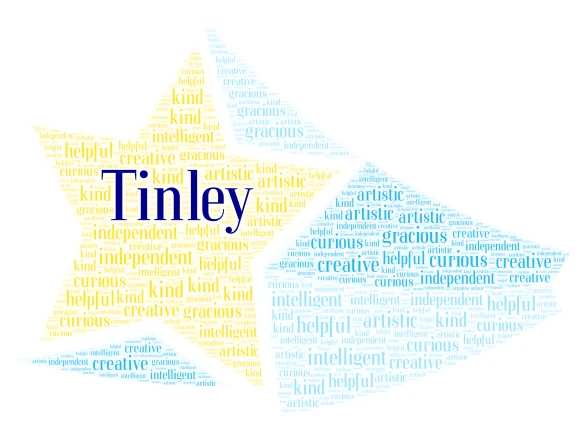 Tinley word cloud art