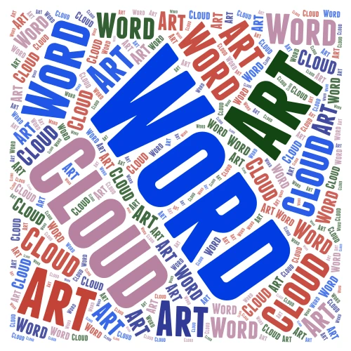  Square Word Cloud Random Layout word cloud art