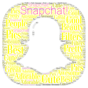  Snapchat  word cloud art
