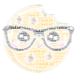 cookie word cloud art