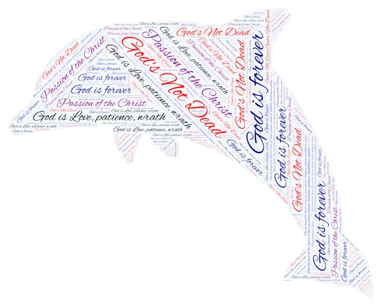 God's not dead word cloud art