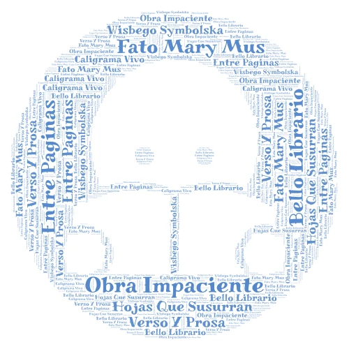Caligrama vivo word cloud art