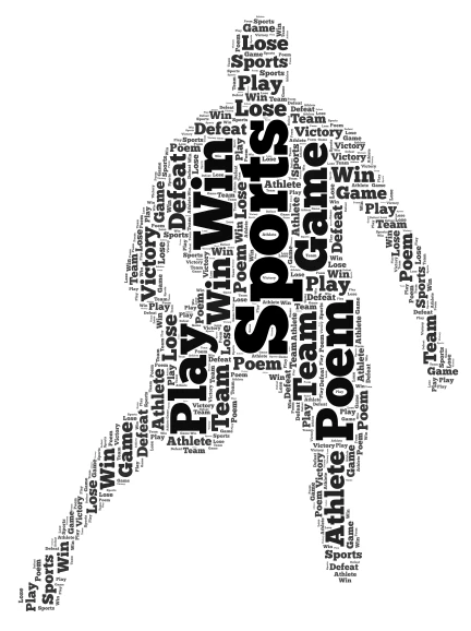 Sports Poem word cloud art