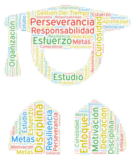 Vida Académica Exitosa word cloud art
