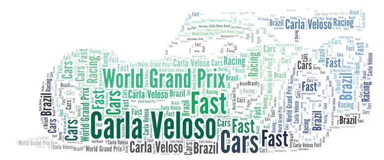 Carla Veloso word cloud art
