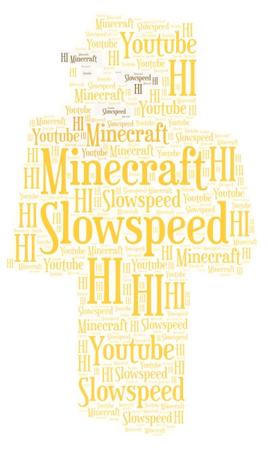 Slowspeed word cloud art