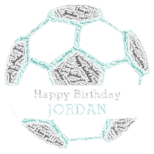 Happy Birthday Jordan!!!!!!! word cloud art